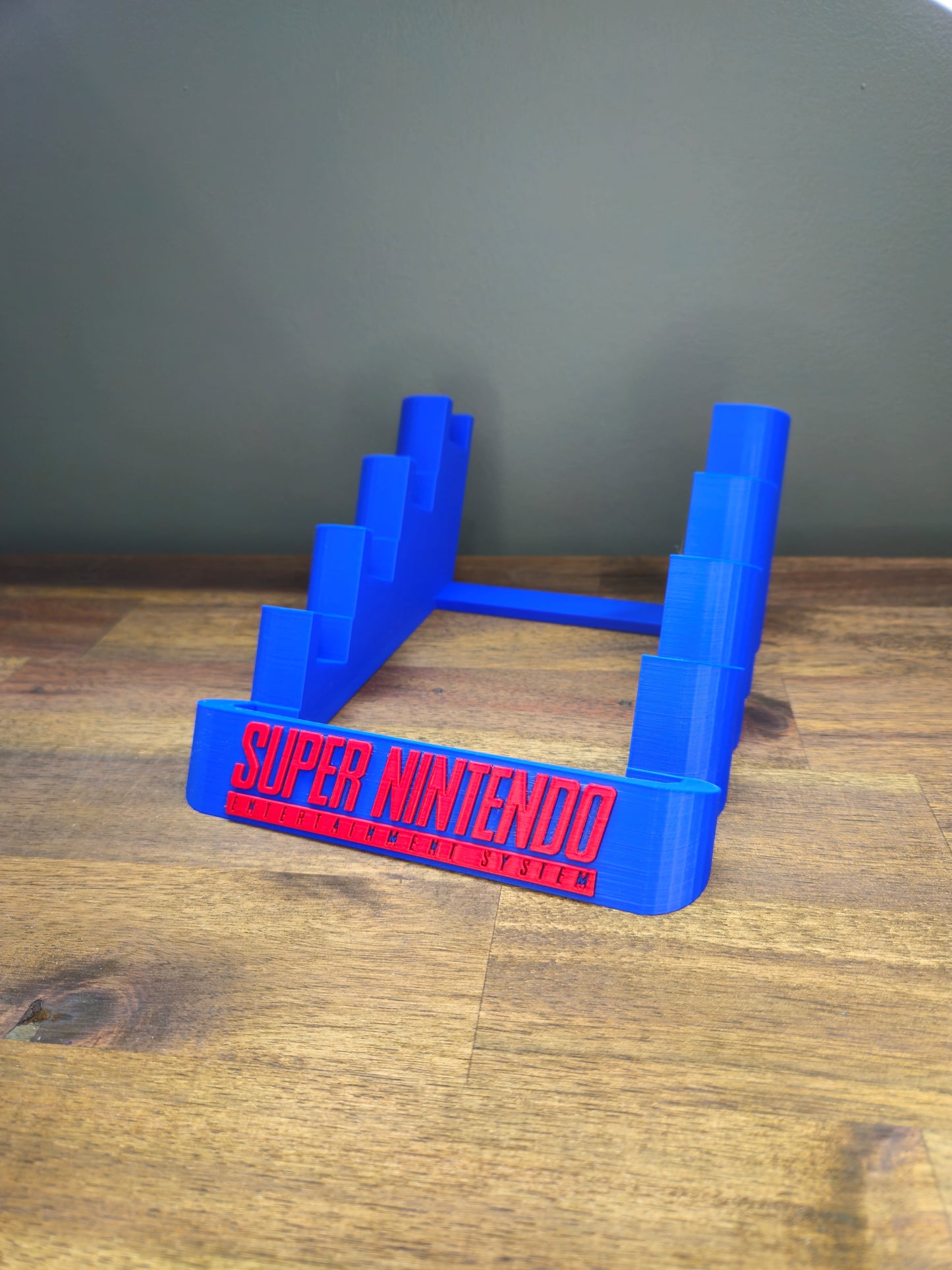 Super Nintendo 5 Game Catridge Holder for PAL and NTSC