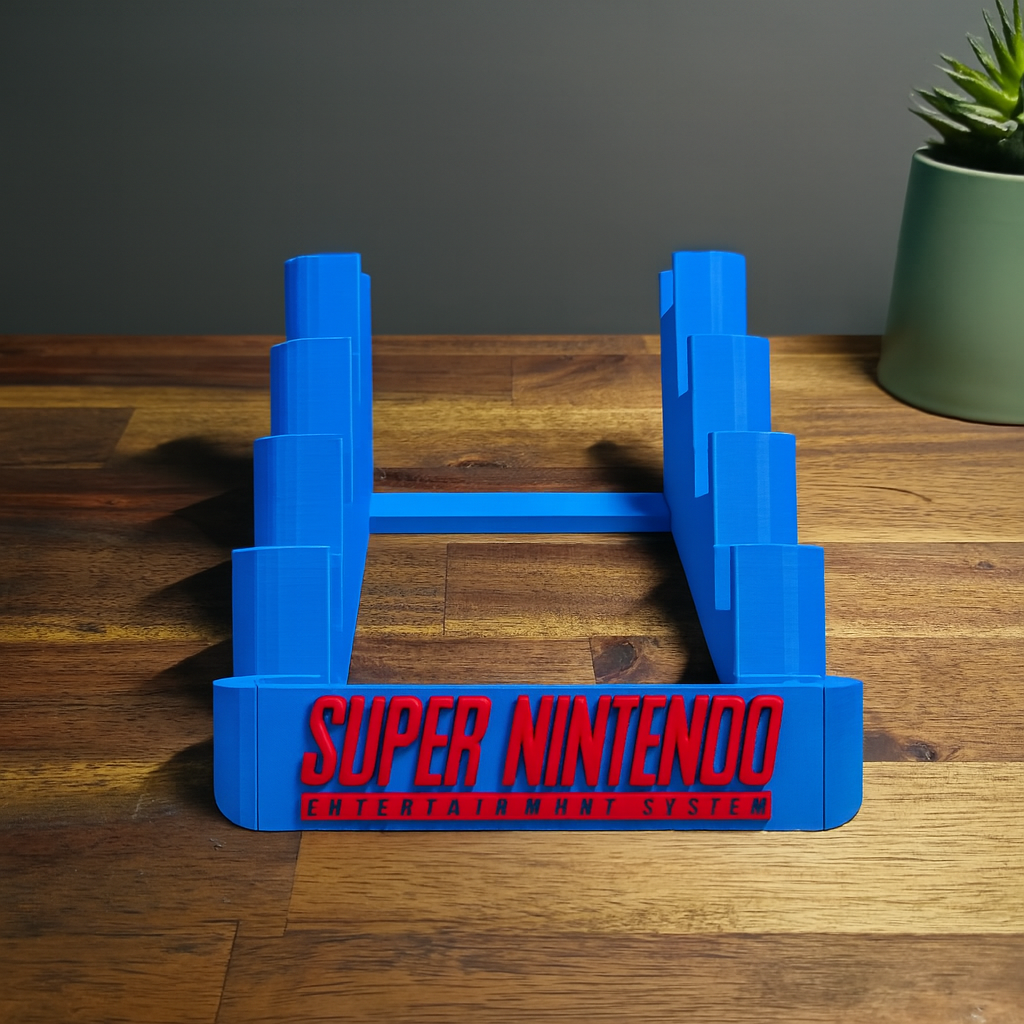 Super Nintendo 5 Game Catridge Holder for PAL and NTSC