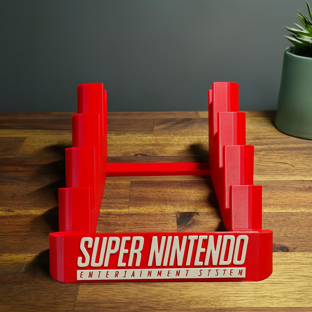 Super Nintendo 5 Game Catridge Holder for PAL and NTSC