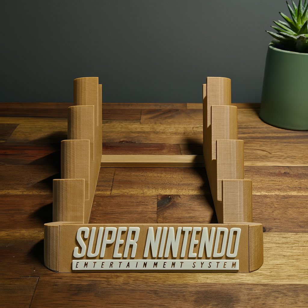 Super Nintendo 5 Game Catridge Holder for PAL and NTSC