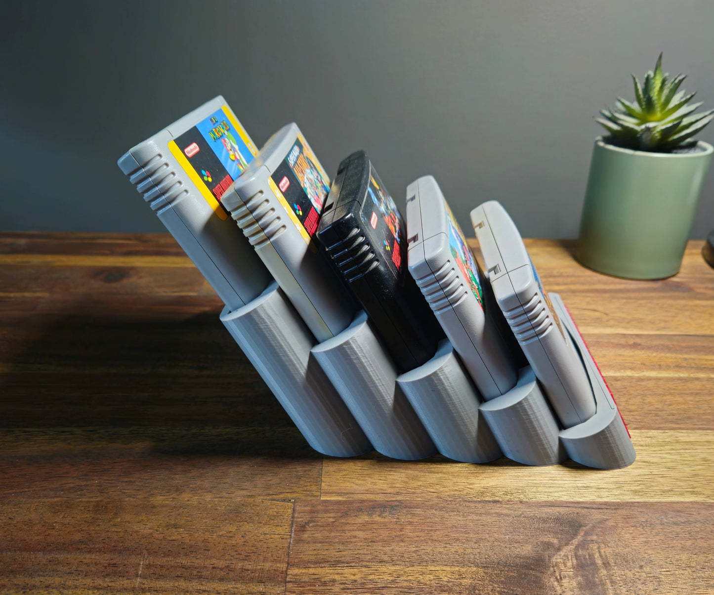 Super Nintendo 5 Game Catridge Holder for PAL and NTSC