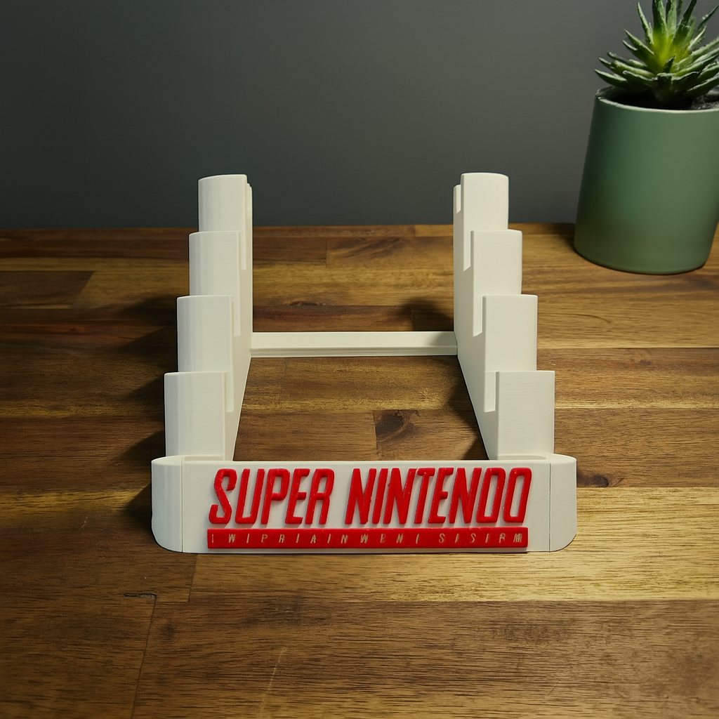 Super Nintendo 5 Game Catridge Holder for PAL and NTSC