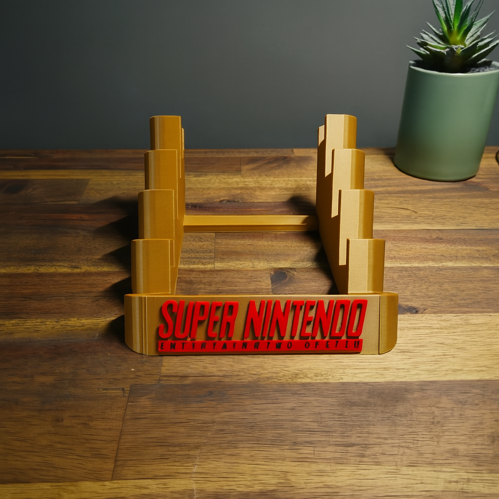 Super Nintendo 5 Game Catridge Holder for PAL and NTSC